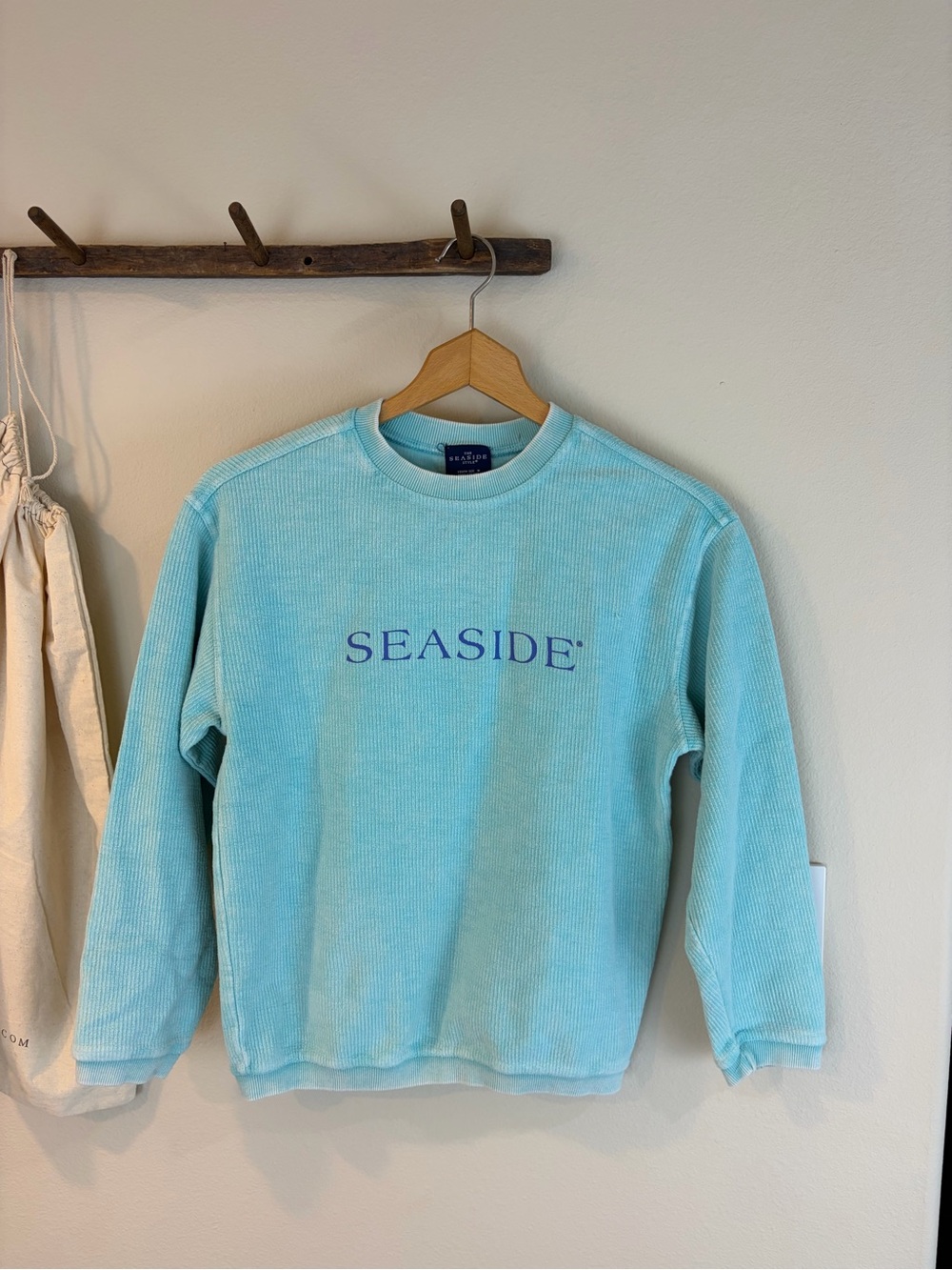 Seaside Florida Sweatshirt Youth Medium Light Blue Coastal Graphic